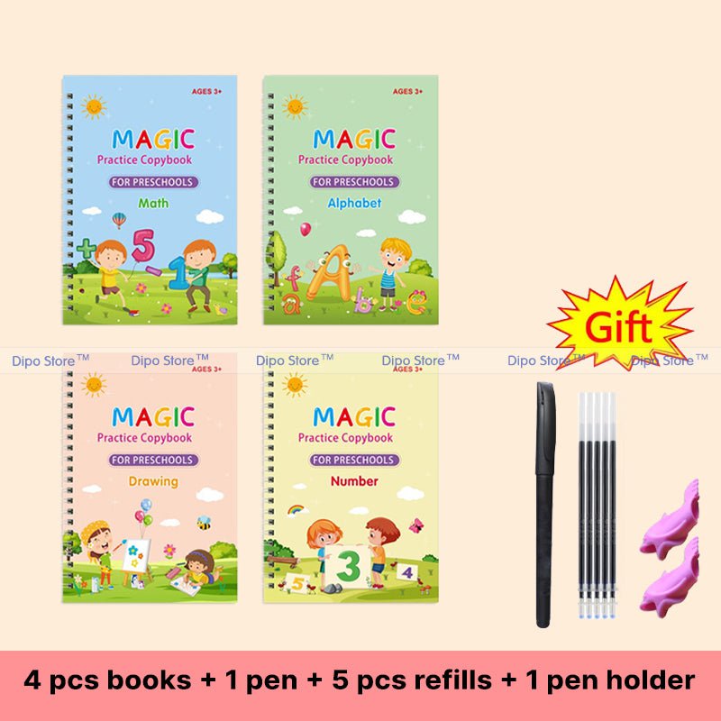 🔥 BIG SALE - 50% OFF 🔥 Magic Practice Copy Book Free Wiping Children Kids