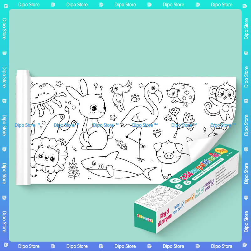 🔥 HOT SALE KIT 🎨Children's DIY Sticker Drawing Roll