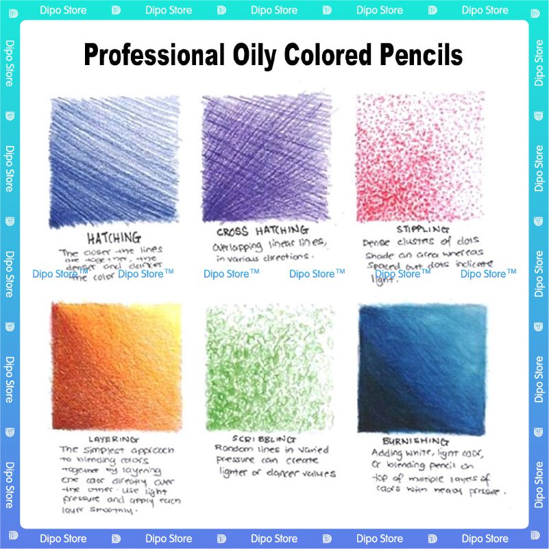 Professional Oil Color Colored Pencils Set
