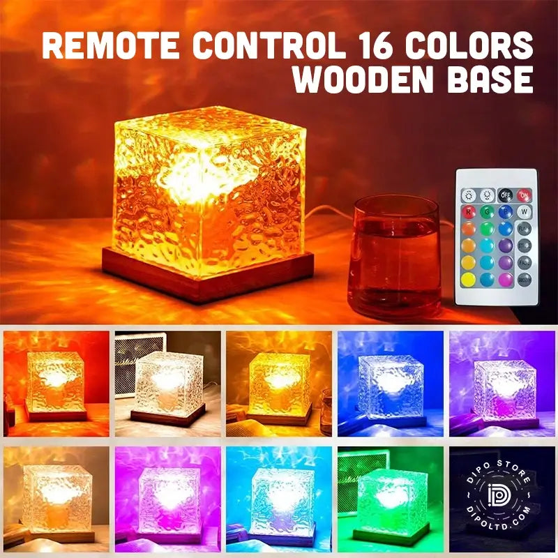 Water Ripple Cube Colorful Night Light
