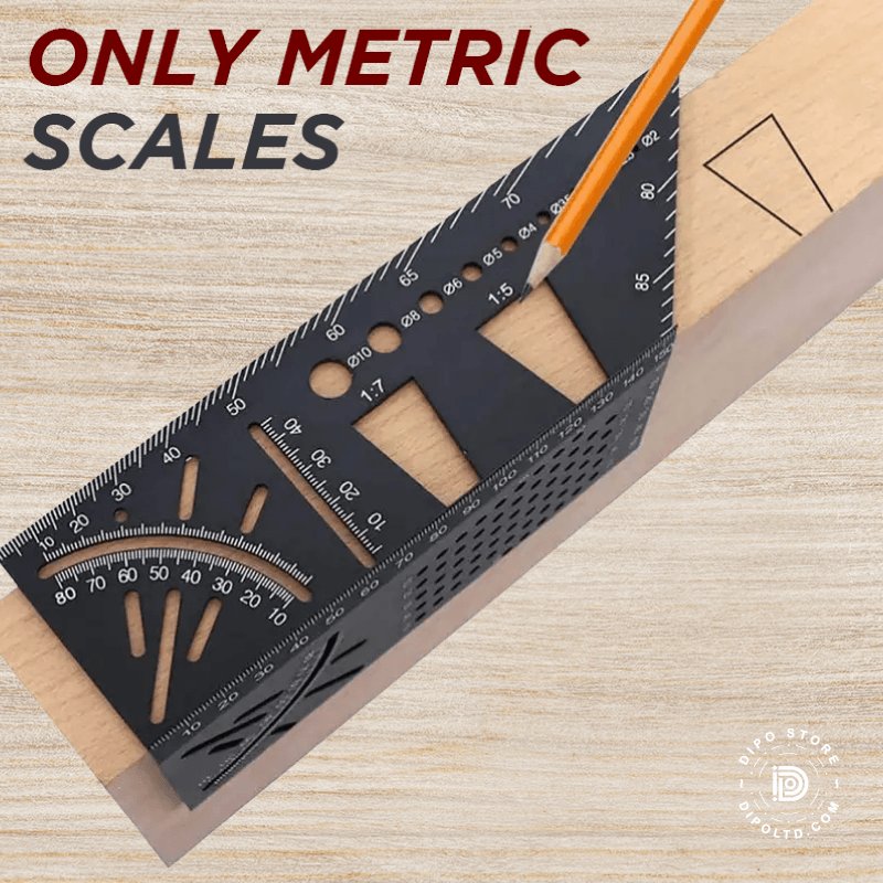 Multi angle measuring ruler