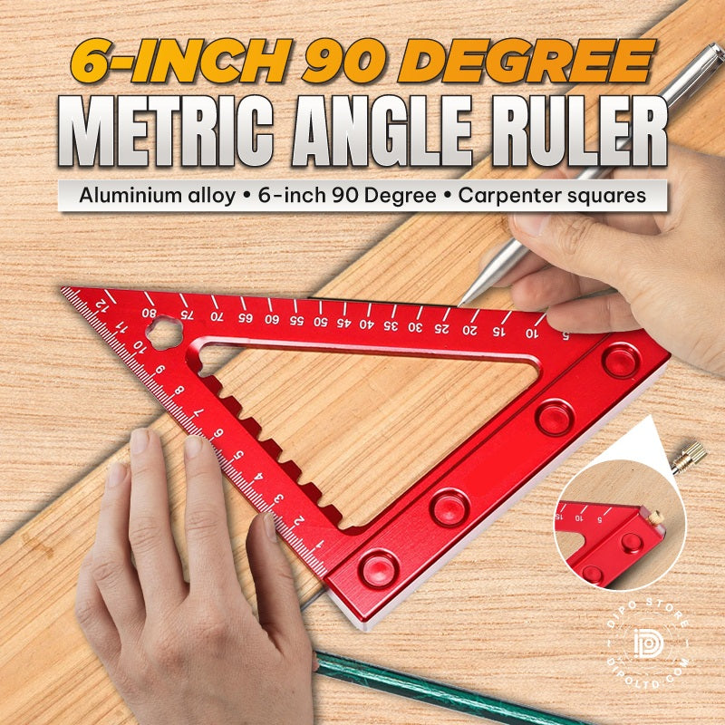 6-inch 90 Degree Metric Angle Ruler