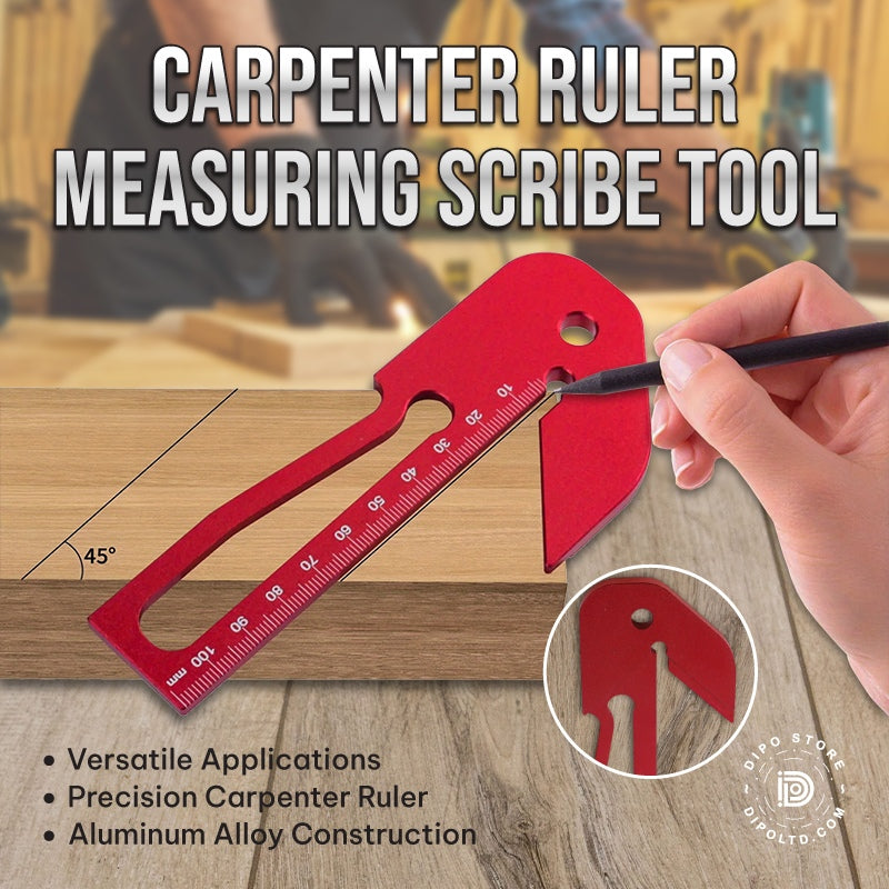 Carpenter Ruler Measuring Scribe Tool