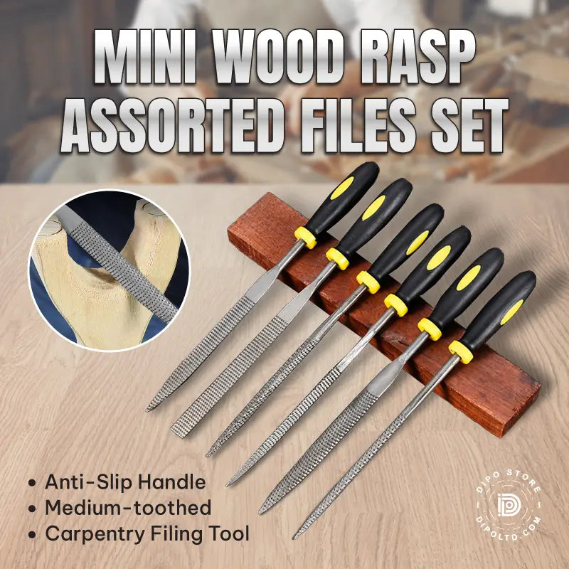 Mini Wood Rasp Assorted Files Set